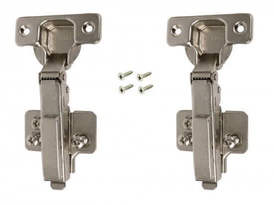 110 Soft Close Concealed Cup Hinge and Mounting Plate Set