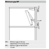 Aventos HK-XS lift mechanism for TIP-ON System, (one-sided lift mechanism)