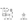 Shelf Support Plug in for Glass Shelves for  3 mm Hole