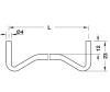 Swedish Type Shelf Support, Plug in for  4 or 5 mm Holes