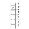 Shelf Support Strip, Length: 3500 mm, Screw Fixing, Steel