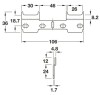 Traser-8 Double Wall Plate for Concealed Cabinet Hangers