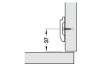 Metalla Cruciform Mounting Plate for Refrigerator Door Hinge