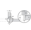 Exposed Axle Hinge 240 Single Pivot Aximat 300