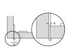 Exposed Axle Hinge 180 Single Pivot Aximat 300