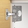 Cupboard Door Hinge Repair Plate with Fixing Screws