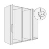 Fitting Set, for Pivoting Cabinet Doors, Soft Closing, Hawa-Concepta III 25/35 Pull