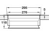 Worktop Waste Bin Bag Holder Mounting in  276 mm Hole