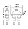 Antisiphon Air Vent with Valve for 13, 19, 25, 32mm Hose