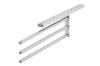 Towel Rail, aluminium unhanded, with 3 arms