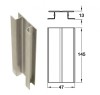 PVC Kitchen Plinth Panel Stainless Steel Effect 3000mm Length
