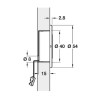 LED Sensor Light 12 V,  54 mm for Recess Mounting, Loox5 LED 2028