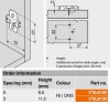 Clip top Cruciform Mounting Plate Hospa Screws