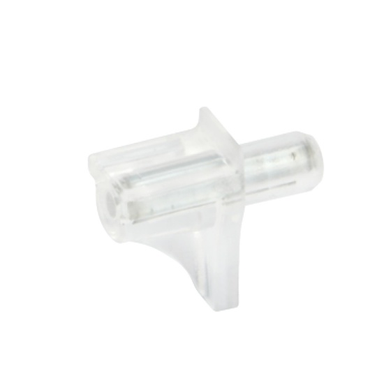 Shelf Support Plug in for  5 mm Hole for Wooden Shelves, Plastic with Galvanized Steel Pin