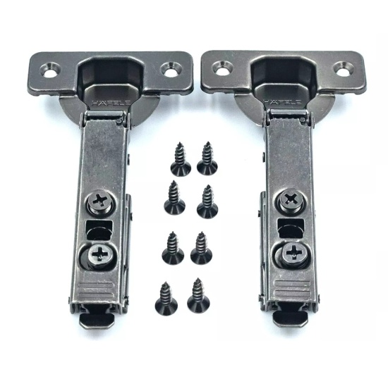 Metalla 110 Concealed Cup Hinge with Inline Mounting Plate Set