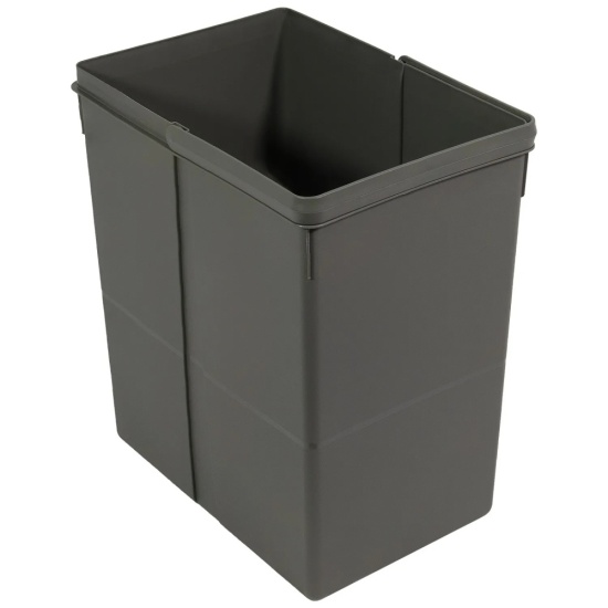 Replacement 20L Inner Waste Bin, Anthracite grey for Emuca Recycle Bin